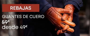 Guantes de cuero para hombre