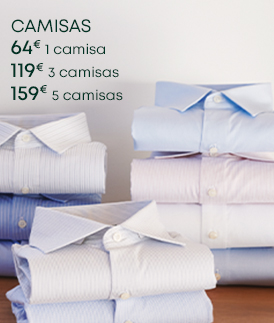 Camisas de vestir dobladas en tonos suaves