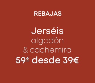 Rebajas jerseis algodón y cachemira hombre