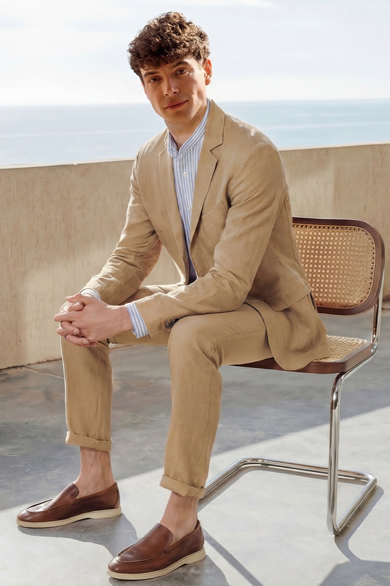 Traje de lino para boda