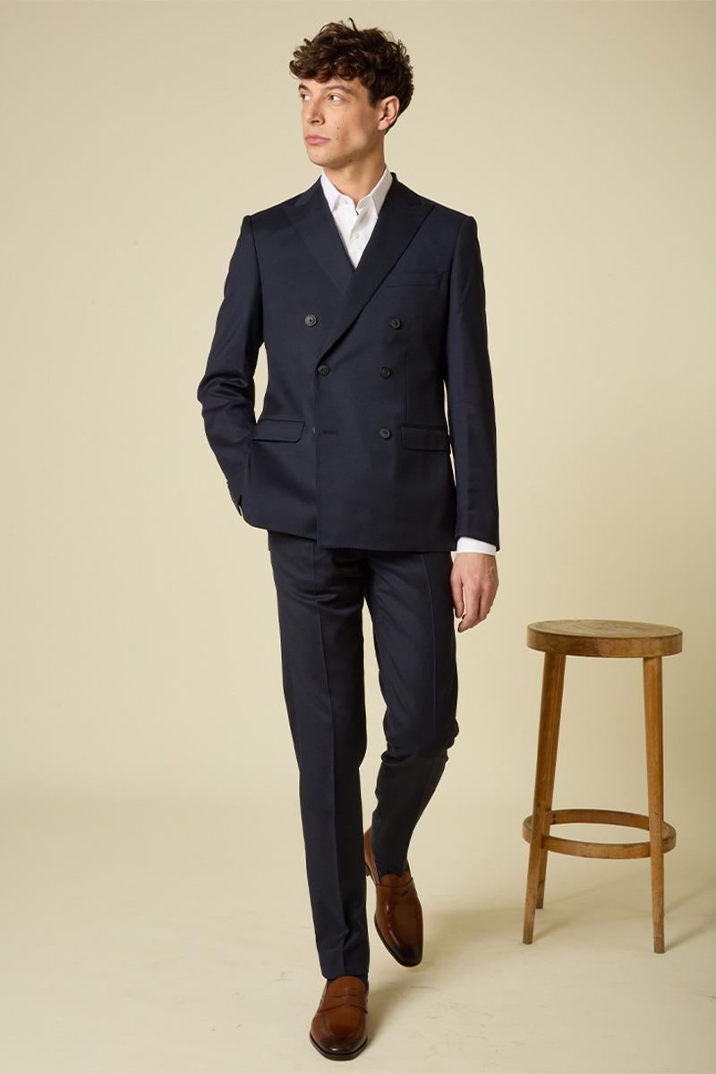 Traje Cruzado Lazare Azul marino
