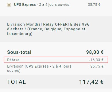 Desgravación fuera de la UE