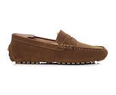 Men's Caramel Suede Driving shoes - FERGUSON