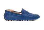 Men's Indigo Suede Driving shoes - FERGUSON