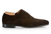 Bitter Chocolate Suede Oxford shoes - Rubber outsole - LENNOX GOMME URBAN