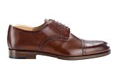 Patinated chestnut  Derby Shoes - Leather outsole & rubber pad - BALDERTON PATIN