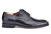 Black Leather Derby Shoes - PENFORD
