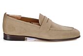 Men’s dark beige suede loafers - CEVIO