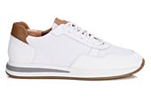 Men’s sneakers - White Leather and Mesh - NIRRANDA II