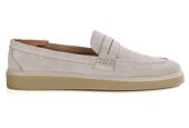 Greige Suede  Men's loafers - BOKEELA