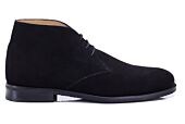 Men's water-repellent black suede low boot - DOVAM GOMME