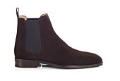 Men's Bitter Chocolate Suede Chelsea Boots - STANHIGH GOMME