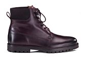 Men's lace-up chocolate leather high boot - KEYSTONE II GOMME