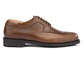 Brown Cognac Derby Shoes - Rubber outsole - KENT GOMME COUNTRY