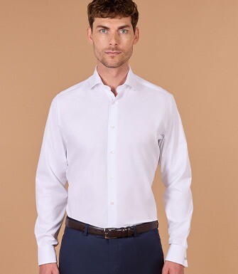 White shirt with French cuffs - PIETRO