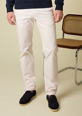 Men's chino trousers Pale Pink - KYRK