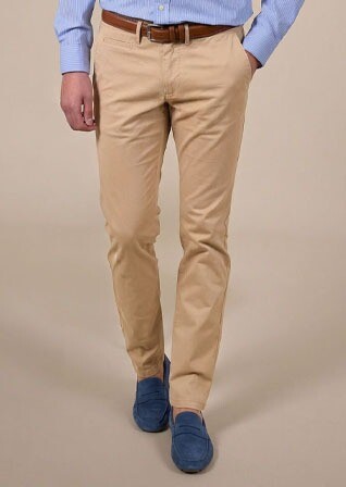 Dark Beige Men's chinos - KYRK