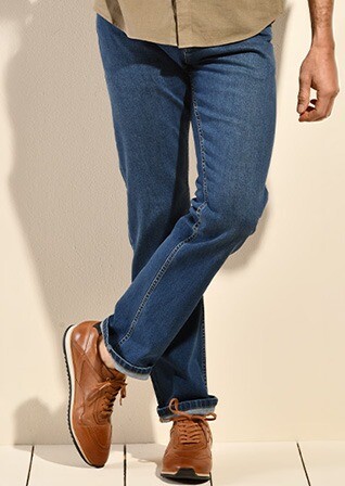 Denim stone Men's regular fit jeans - CHUCK II