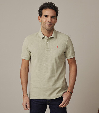 Lime Green Men's polo shirt - ANDY II