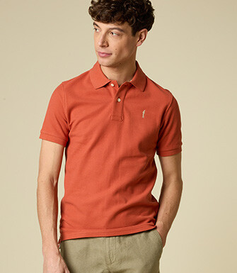Men’s Polo Shirt - Rust - ANDY II