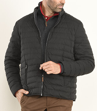 Charcoal Lightweight Puffer Jacket - SVEN II