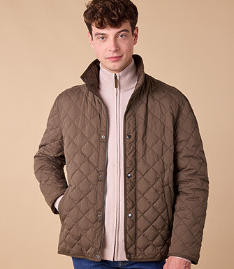 Chocolate Quilted Jacket - TORSTEN II
