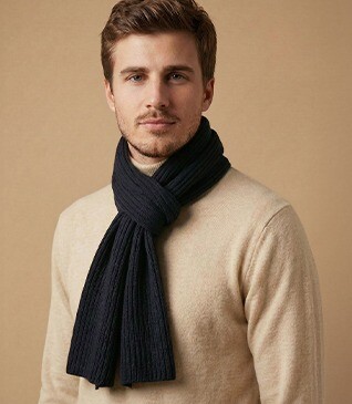 Black Lambswool Scarf