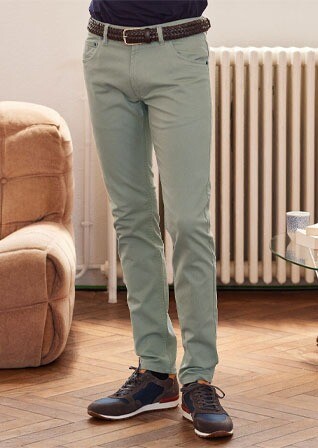 Lime Men's 5 pocket Trousers - KARSON