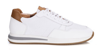 Men’s sneakers - White Leather and Mesh - NIRRANDA II