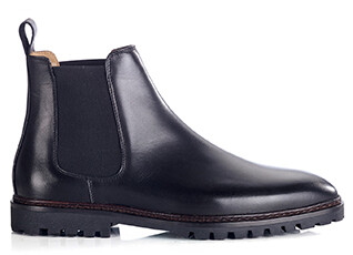 Men's Chocolate Black Boots - WALTERSTON GOMME