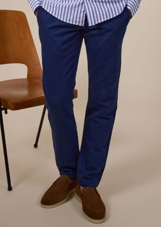 Men's chino trousers Indigo - KASEY