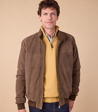 Cocoa suede jacket - SEAVER