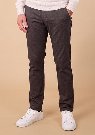 Men's Chino – Chocolate Herringbone - JORDEN