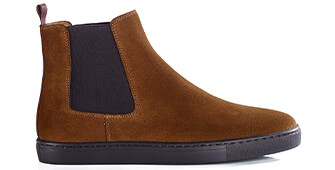 Chelsea Sneaker Boots - Hazelnut Suede - NATURI
