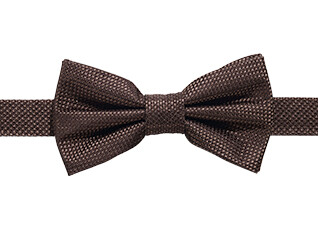 Men's havana basketweave silk bow tie