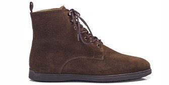 Men's urban casual chocolate suede boot - HIALEAH