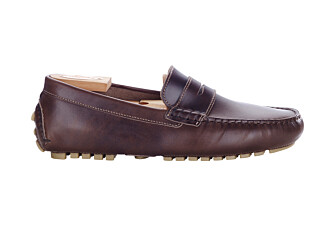 Dark Brown Men's Driving Moccassins - FERGUSON