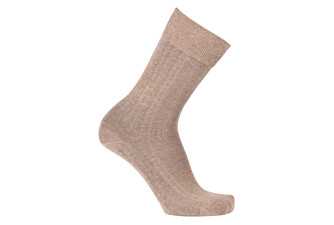 Men's Taupe Melange Thin Cotton Socks