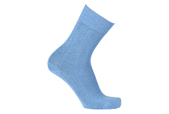 Men's Blue Melange Thin Cotton Socks