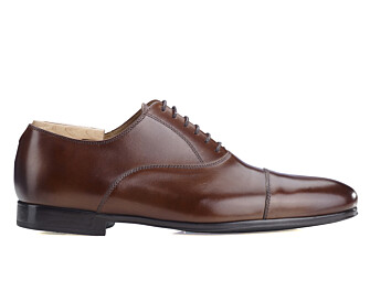 Patina Chestnut Suede Oxford shoes - Rubber outsole - LENNOX GOMME URBAN