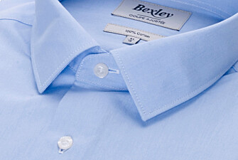Blue Sky Cotton shirt - Straight collar - LOUIS CLASSIC