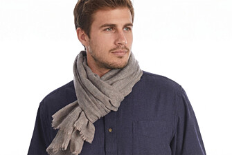 Taupe Melange light Wool and Cashmere scarf