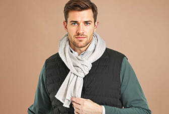 Beige and Ecru wool and cashmere scarf