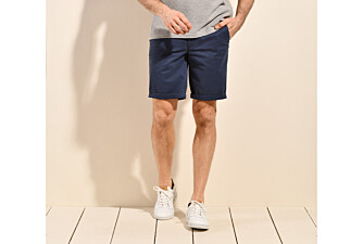 Navy Denim Chino Shorts - BARRY