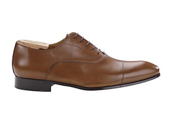 Chocolate Men's Oxford shoes - Leather outsole - BRISBURY