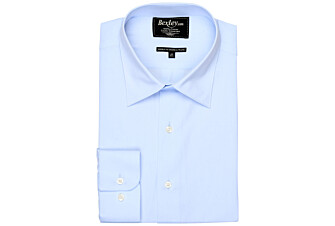 Pale Blue two ply Cotton shirt - ALBERT CLASSIC