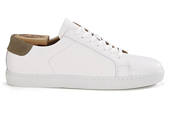White Men's leather Trainers - INGLEWOOD