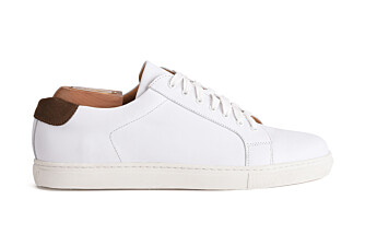 White Men's leather Trainers - INGLEWOOD