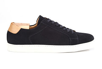 Navy Men's suede Trainers - INGLEWOOD
