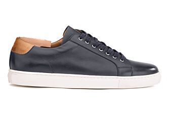 Patina Navy Men's leather Trainers - INGLEWOOD